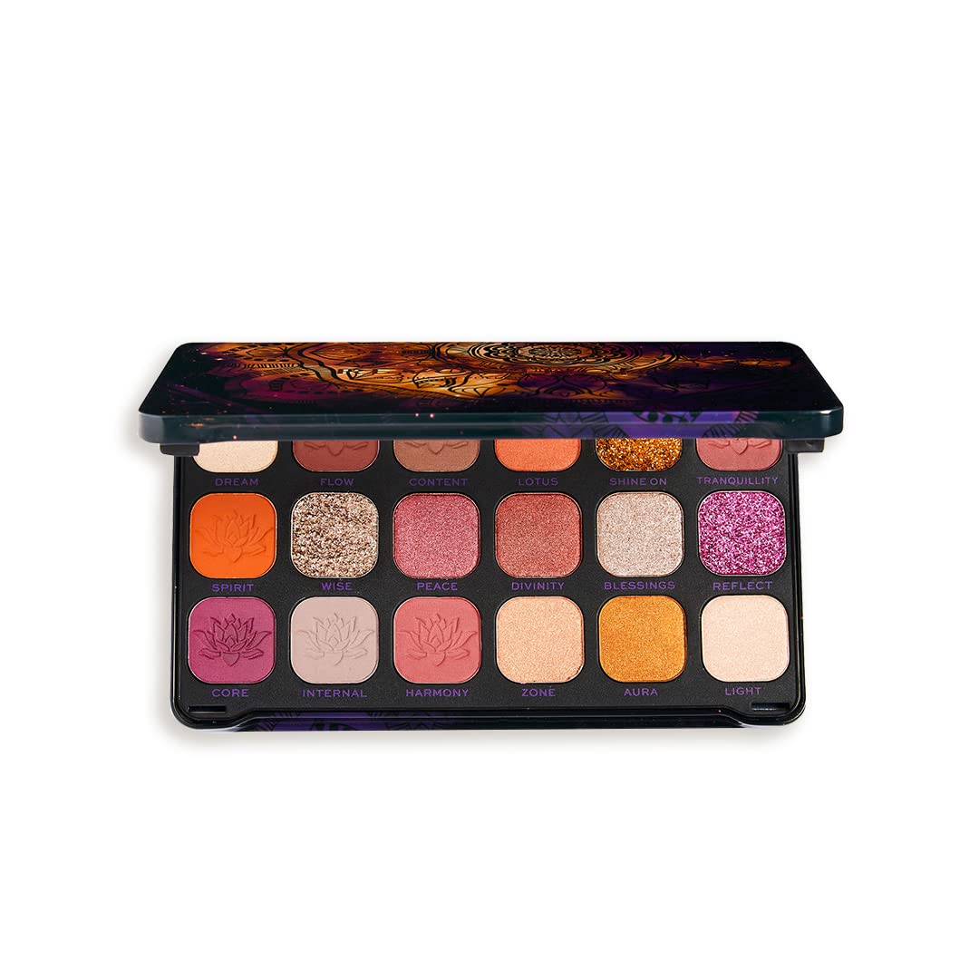 Makeup Revolution Forever Flawless Spirituality, Matte Eyeshadow Palette, Create Long-Lasting Eye Makeup Looks, Vegan & Cruelty-Free, 20g, Multicolor