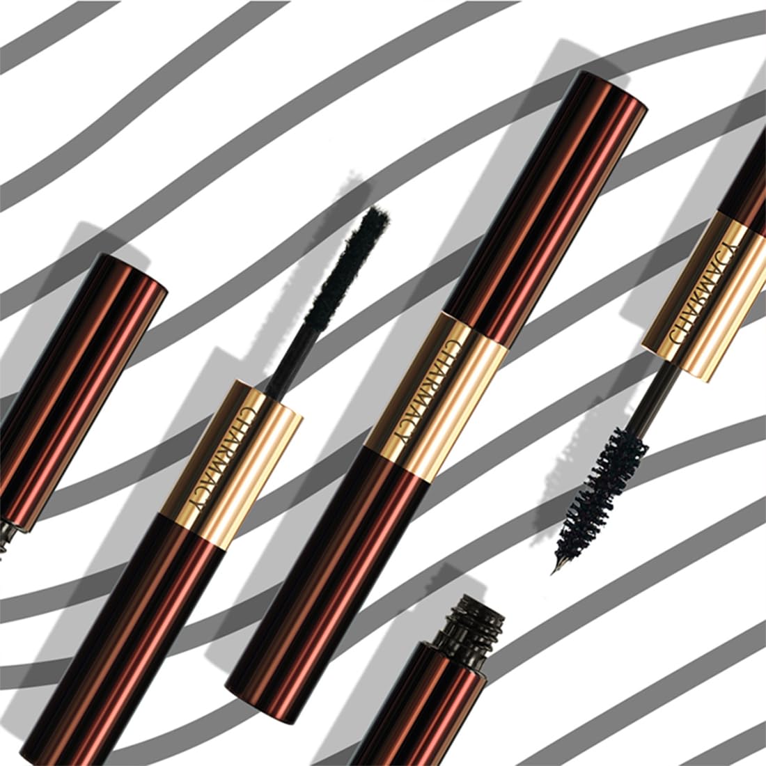 Charmacy Milano Power Lash Mascara, 5X Volume & Length, Lash Enhancing Fibres, Dual Side Mascara, Lightweight & Long Lasting Fiber Mascara, 4gms + 1gms