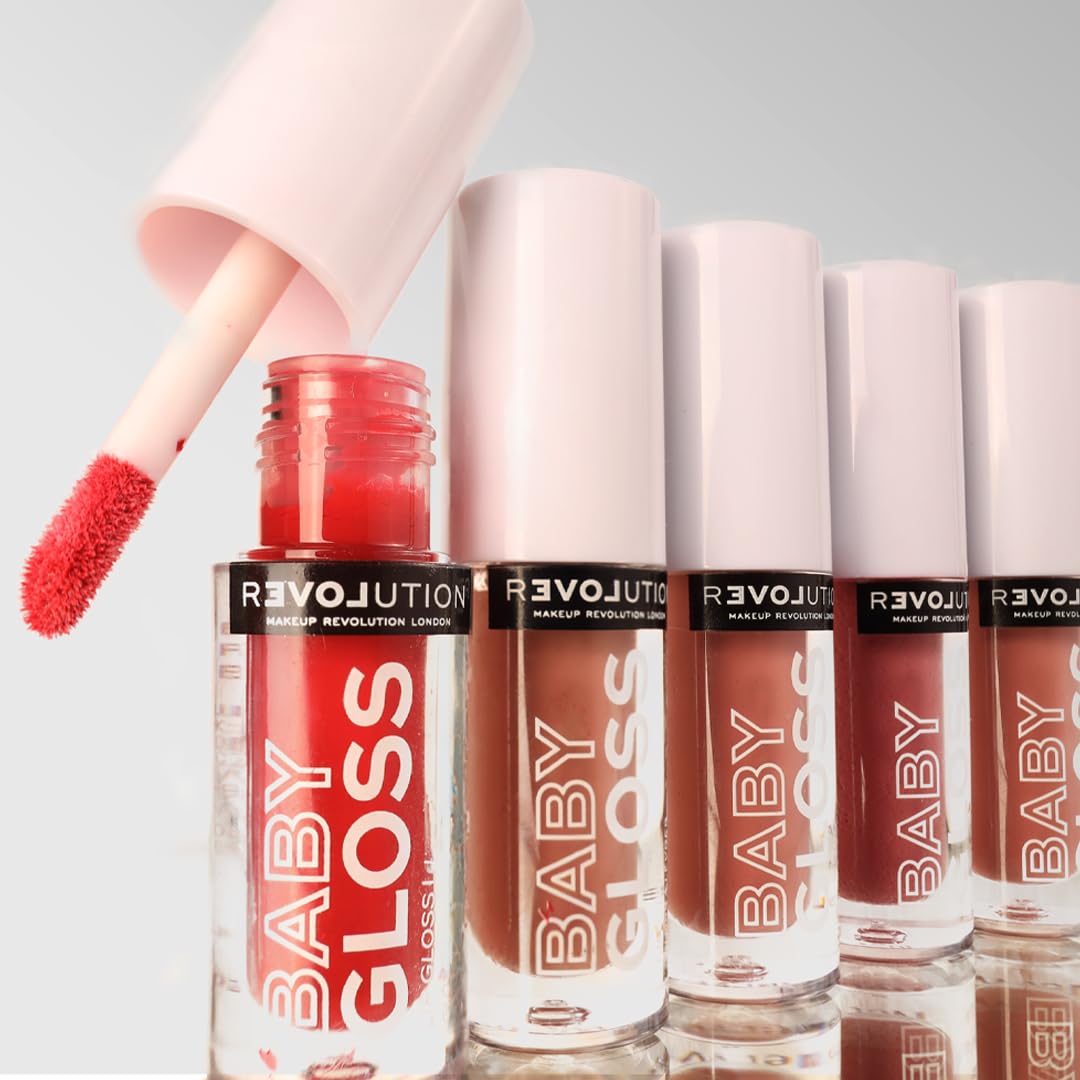 Revolution Relove Baby Gloss – Sweet | Lip Gloss for Shiny, Hydrated Lips | Lightweight, Non-Sticky, Vegan & Cruelty-Free