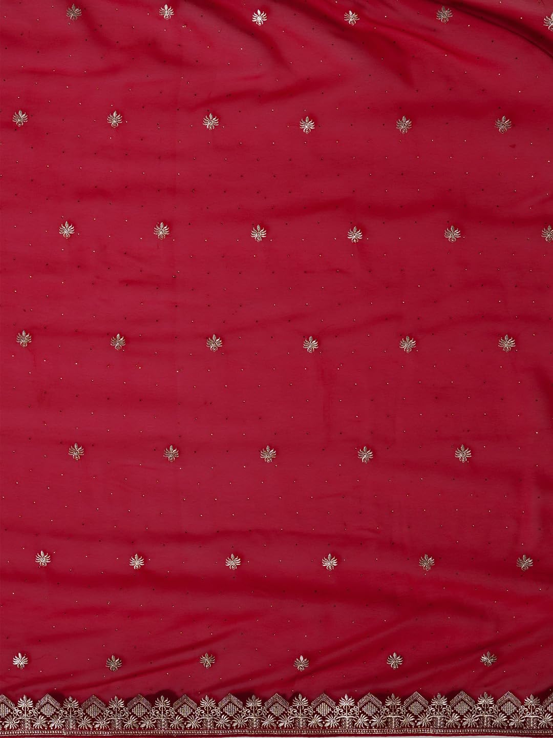 SAREE MALL Women's Pink Georgette Embroidered Saree With Unstitched Blouse (JAYSHREE5001_JS)