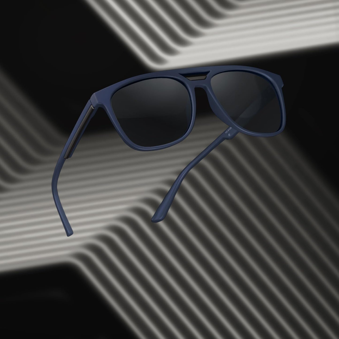 VINCENT CHASE EYEWEAR By Lenskart|Full Rim Square Branded Latest And Stylish Sunglasses|Polarized And 100% Uv Protected|Men & Women|Large|Vc S12644, Blue