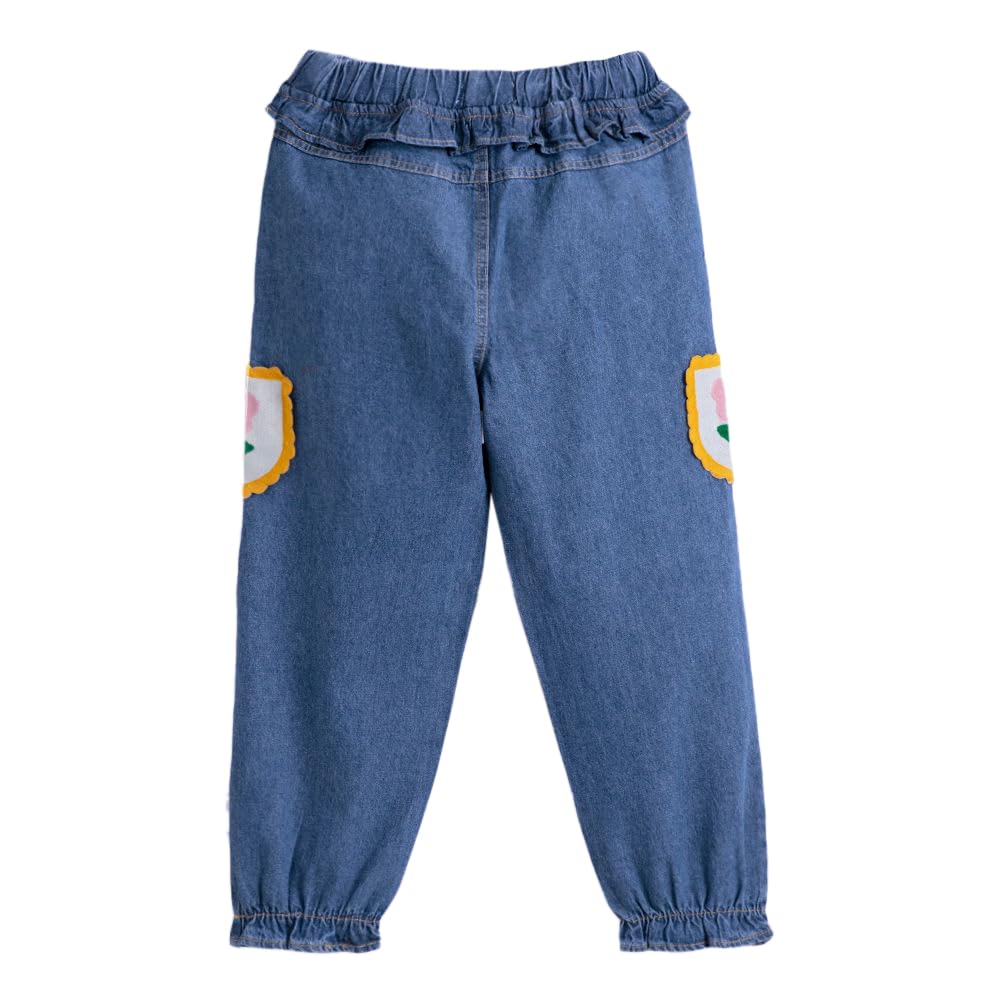 Hopscotch Girls Regular Fit Jeans in Navy Color For Ages (2-3 Years)