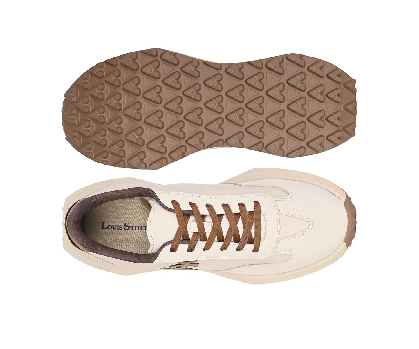 LOUIS STITCH Beige Sneaker for Men | Comfortable & Durable Sneaker | LSP-SNK-NBL-BE | UK-8