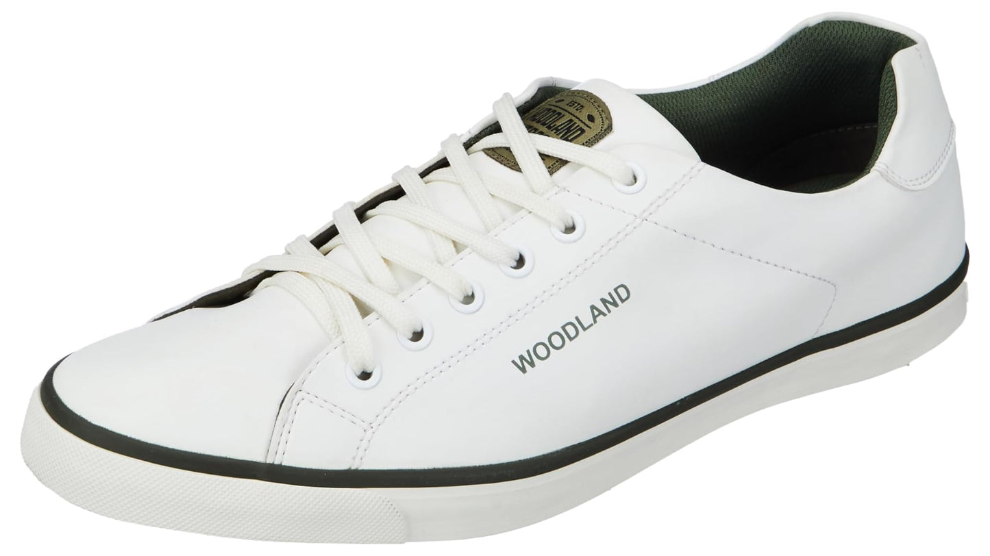 Woodland Men's White PU Casual Shoes-10 UK (44 EU) (GC 4207121C)