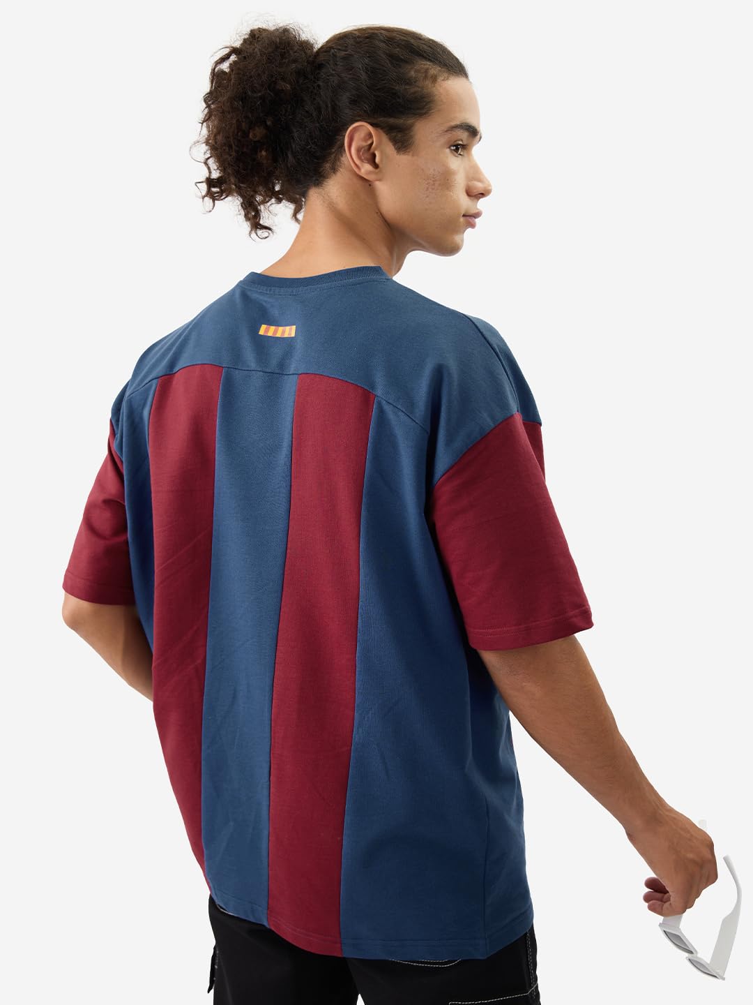 The Souled Store Official FCB : Matchday Mens and Boys Oversize Fit Half Sleeves Cotton T-Shirt