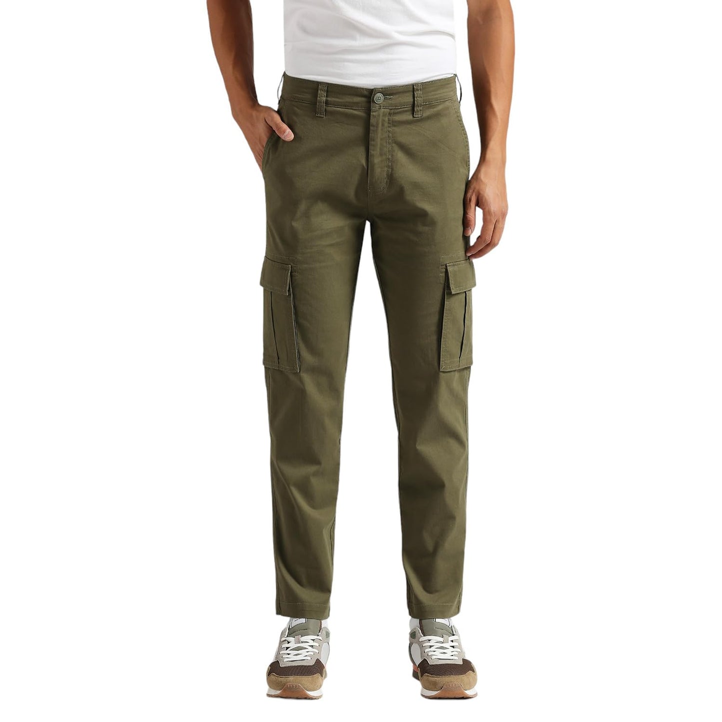 Pepe Jeans Men's Slim Pants (PM211888_Olive Green
