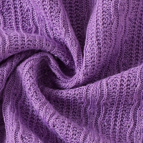 Hoscotch Girls Textured Purple Sleeveless Short Set For Ages (3-4 Years)