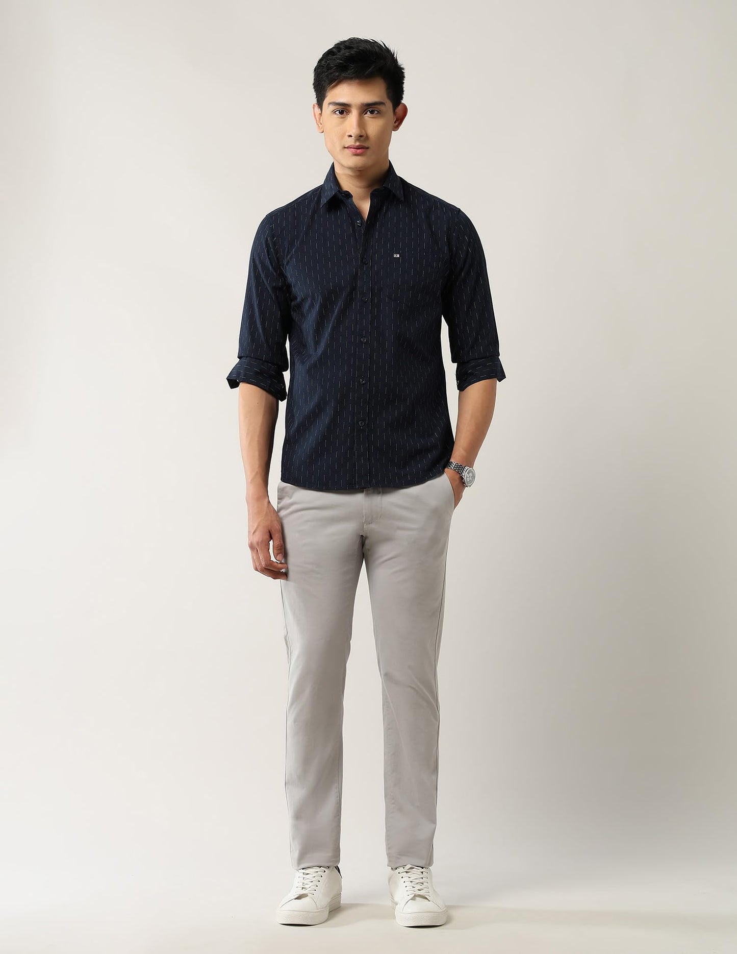 Arrow Sport Men's Geometric Printed Slim Fit Shirt