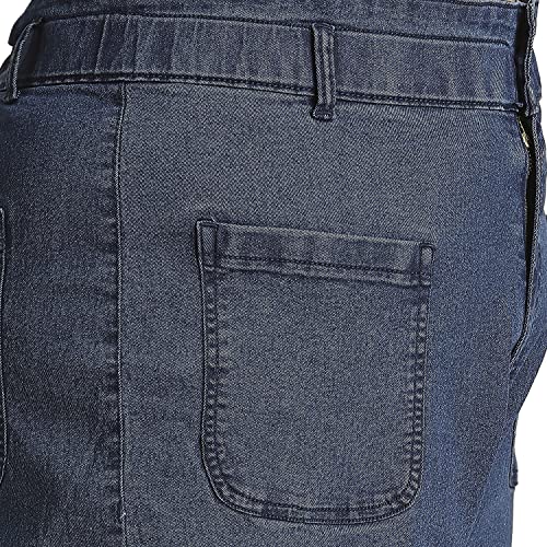 HIGH Star Women's Straight High Rise Jeans (HSWJNSXL1796_Blue