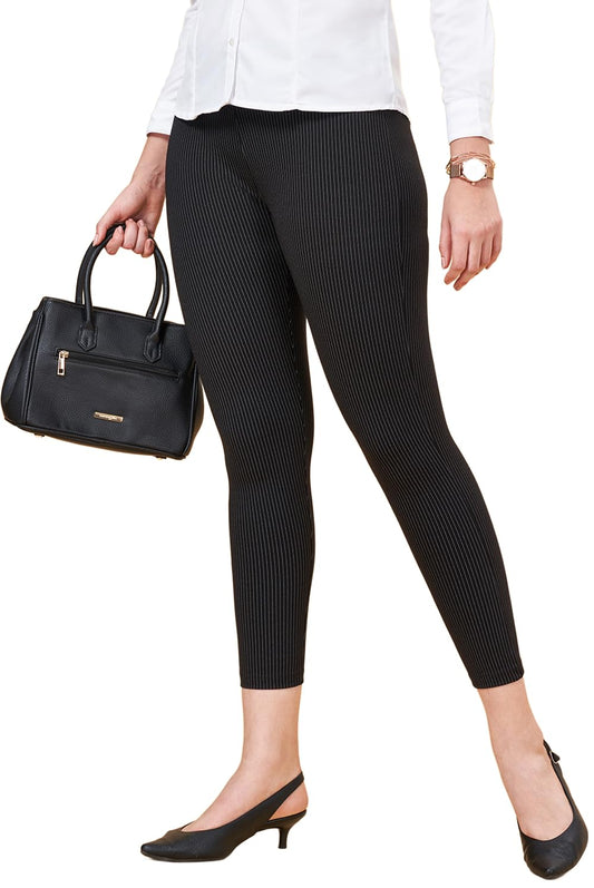 Annabelle by Pantaloons Women's Slim Fit Pants (110146228004_Jet Black_34)