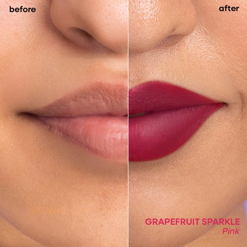 Nykaa Superlight Lip Cloud Airy Mousse Matte Liquid Lipstick for Lip & Cheek - Grapefruit Sparkle (5ml)