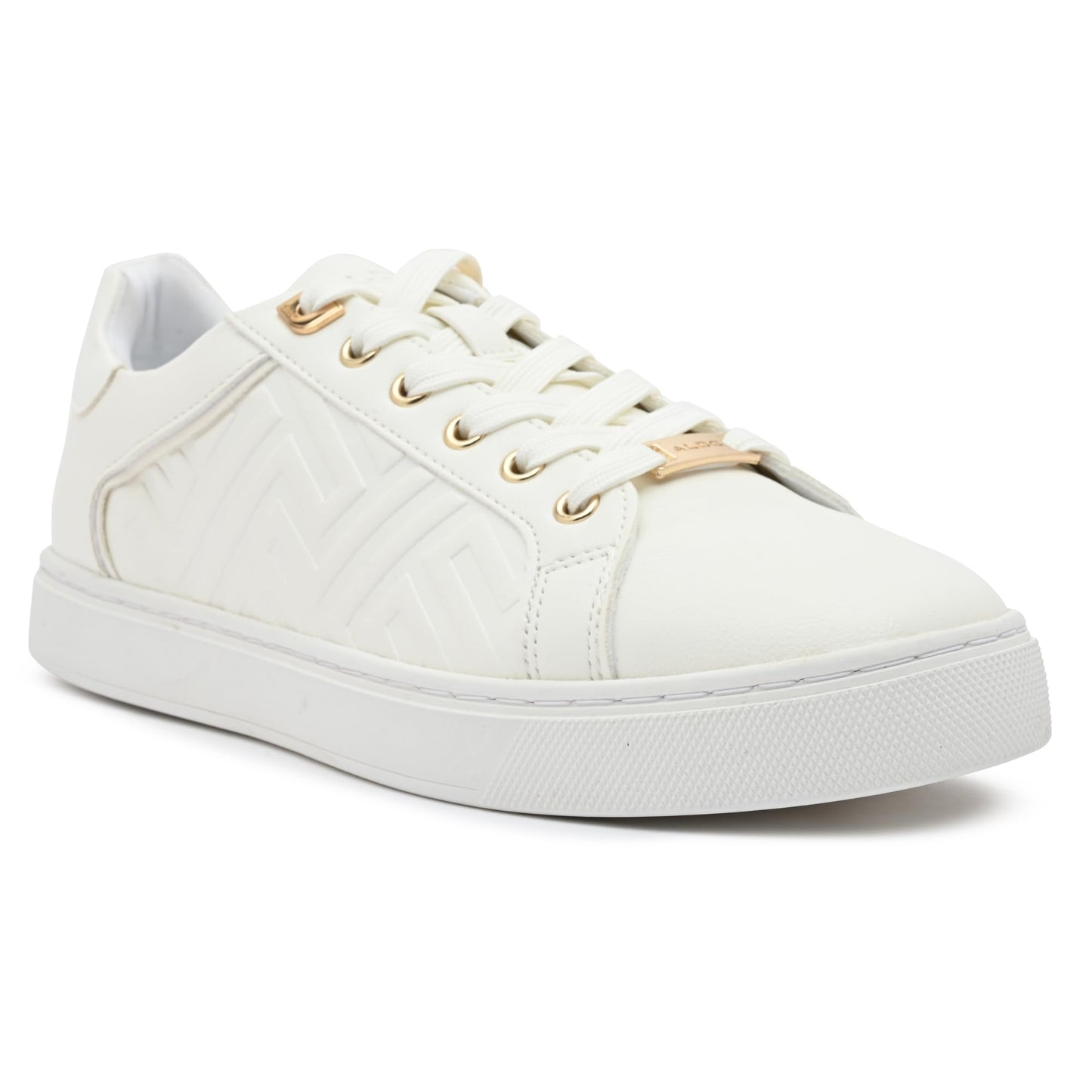 Aldo ICONISPECA-IN112 Ladies White Overflow Flat Sneakers