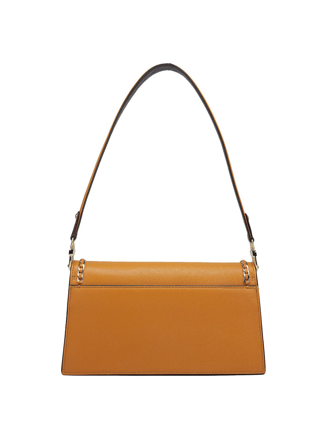 Da Milano Women's Leather Shoulder Bag - Orange