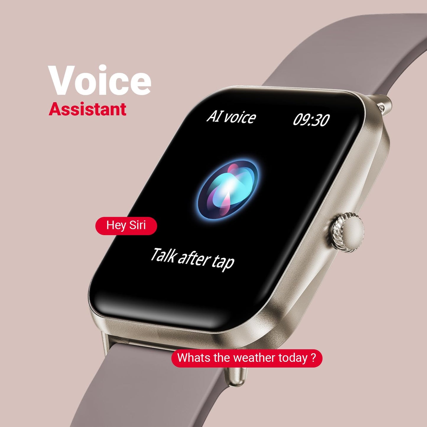 Fire-Boltt Ninja Call Pro Plus Smart Watch 1.83 inch with Bluetooth Calling, AI Voice Assistance, 100 Sports Modes IP67 Rating, 240 * 280 Pixel High Resolution (Cinnamon Slate)