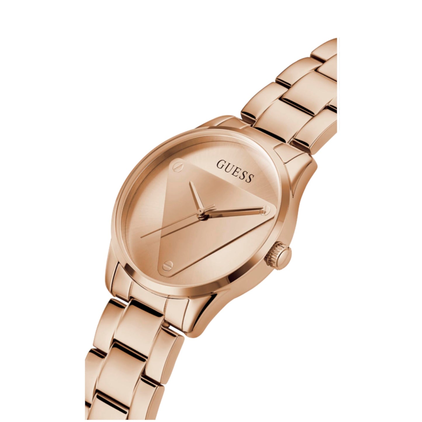 GUESS Stainless Steel Analog Gold Dial Women Watch-Gw0485L2, Rose Gold Band