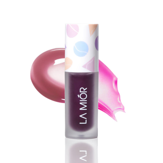 LAMIOR pH Adaptive Lip Tint | Colour Changing Lip Oil Stain | Long Lasting Lip Tint | Non Sticky & High Shine | Nourishing Oils like Jojoba & Almond | Heals Chapped & Dry Lips | Shade - Jamun Ball, 5ml