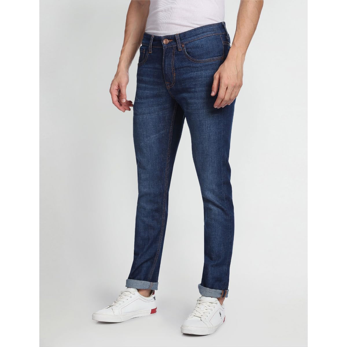 U.S. POLO ASSN. Men's Slim Jeans (UDJENO1020_Blue
