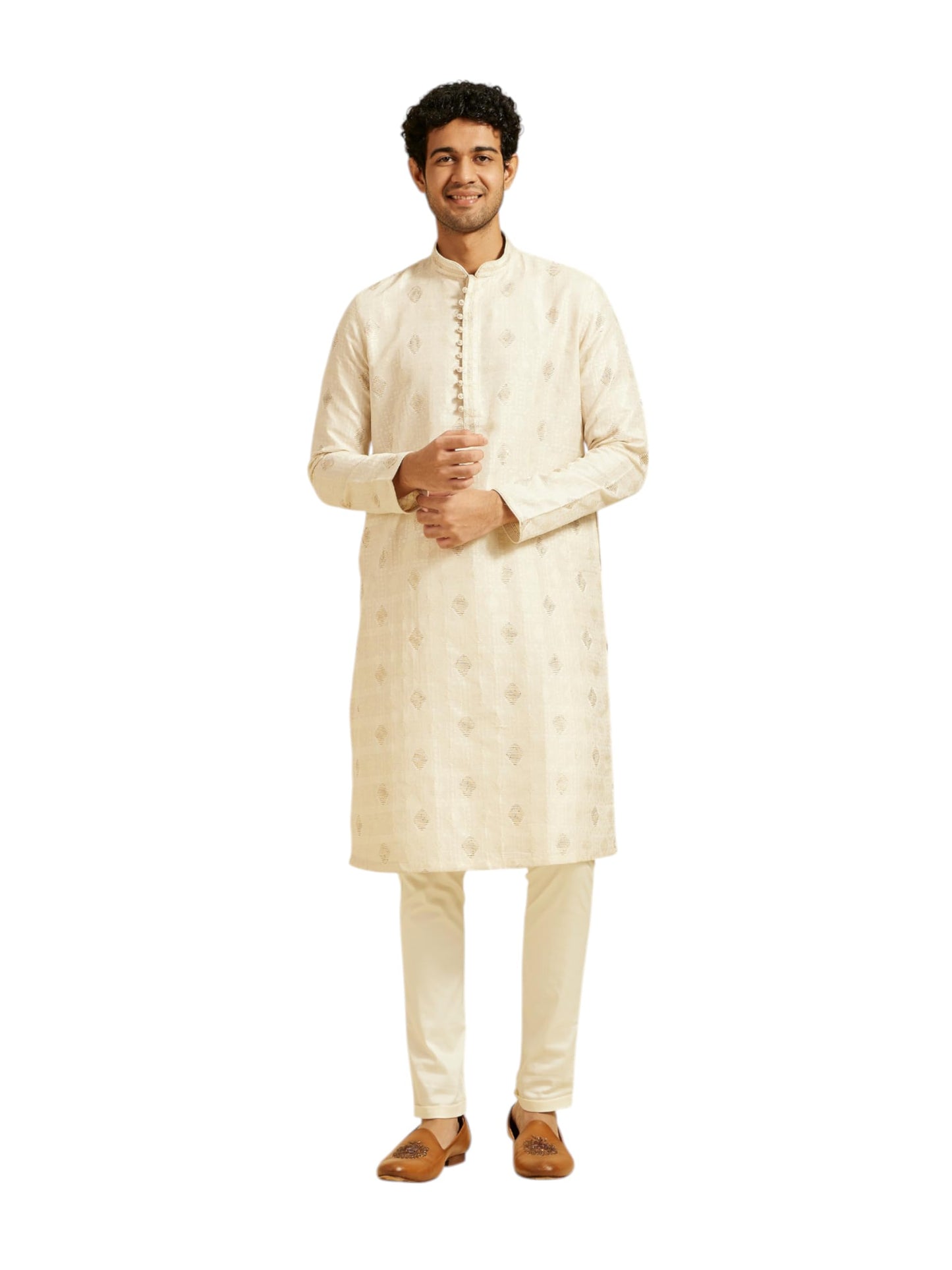 DIWAS BY MANYAVAR Men's Brocade | Jacquard Weave Kurta Set (2pcs)