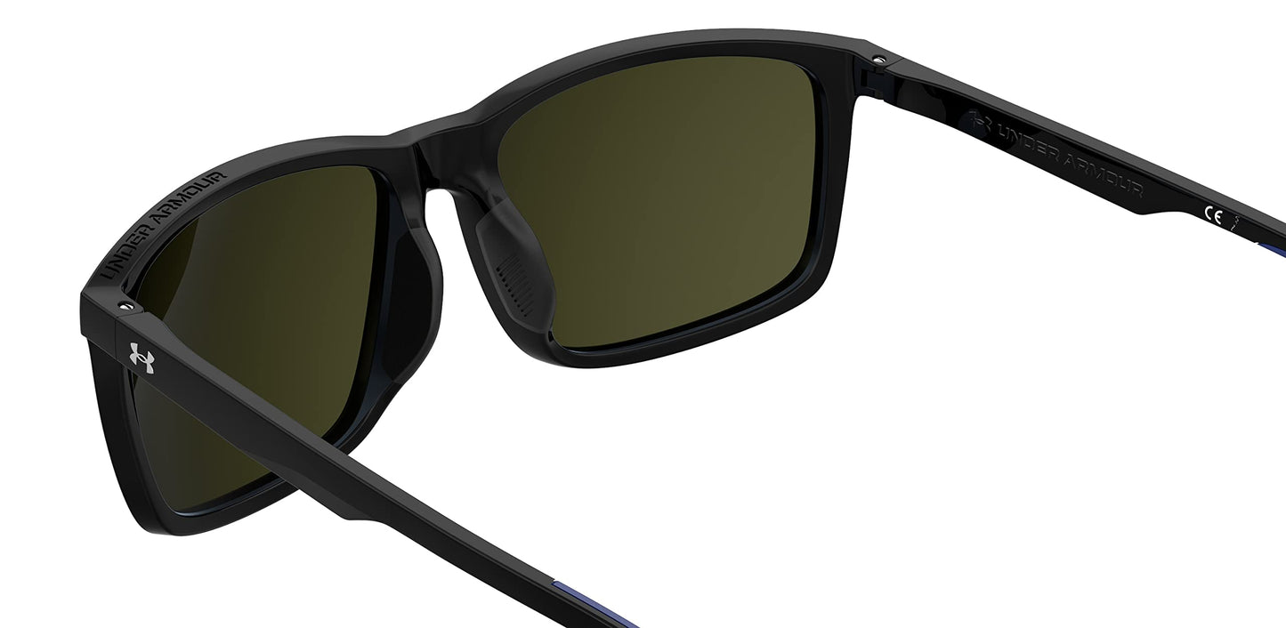 Under Armour Non-Polarized Rectangular Male's Sunglasses-(UA LOUDON D51 58Z0| Black color