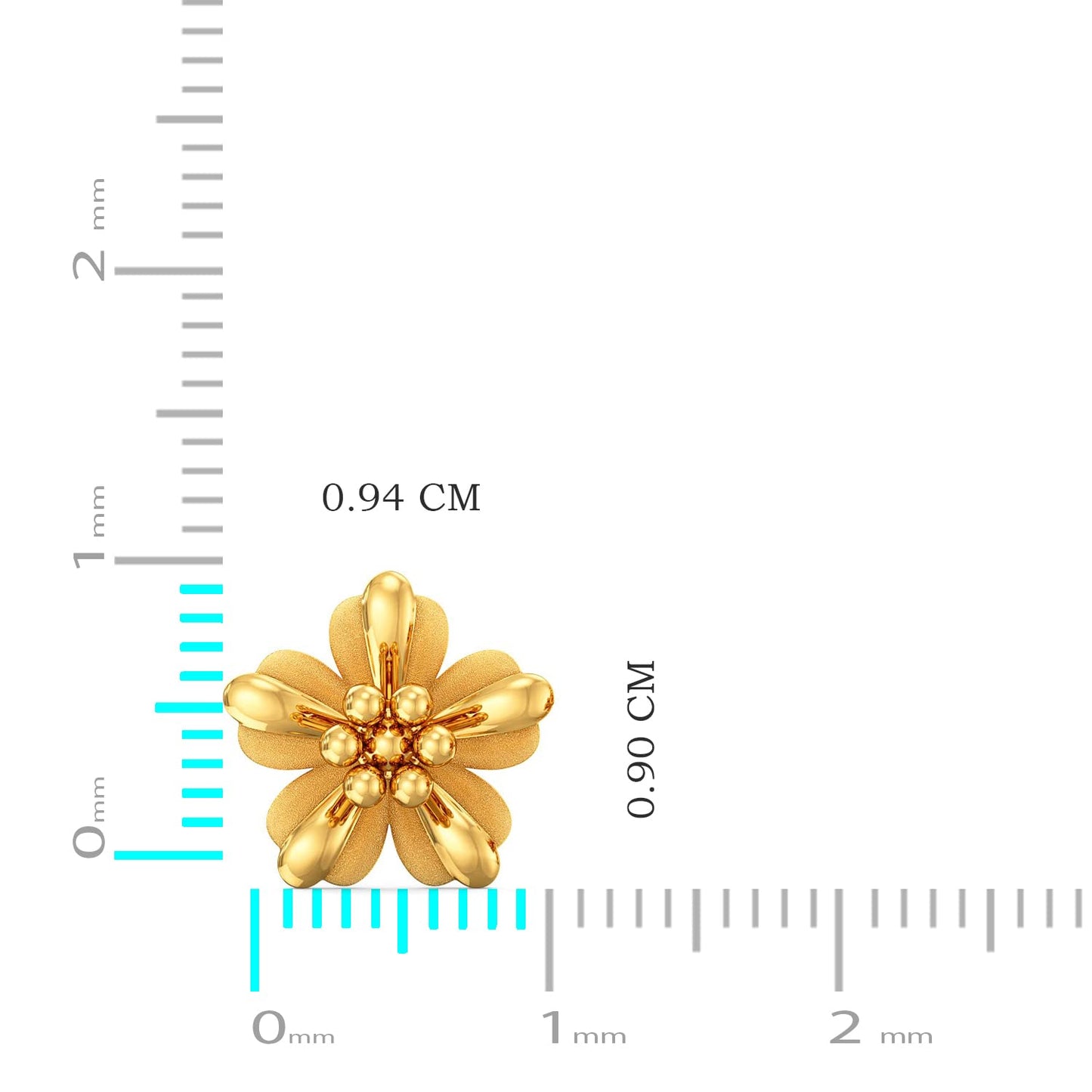 Joyalukkas 22Kt (916) Yellow Gold Stud Earrings For Women's (Bn11200663)