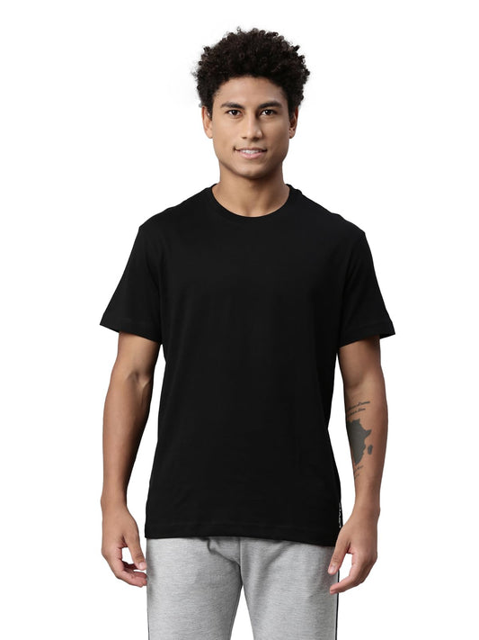 Levi's Men's Cotton Plain Regular Fit T-Shirt (Pr679313_Black L)