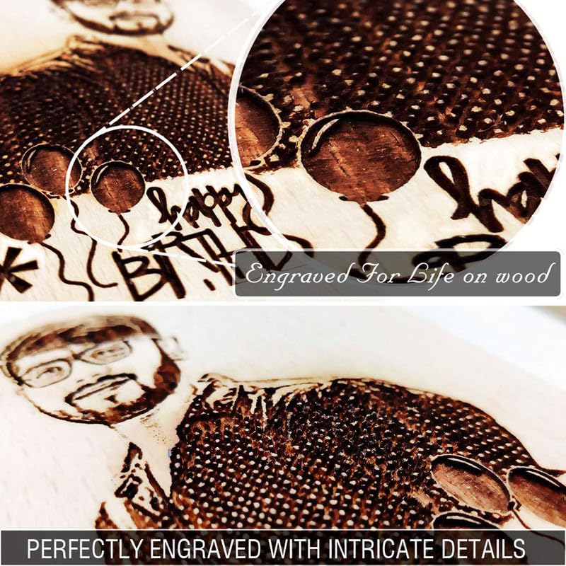 GFTBX World’s Best Mom Customized Engraved Photo Frame for Mother Birthday (5x4 Inches, Wood), Tabletop Rectangular