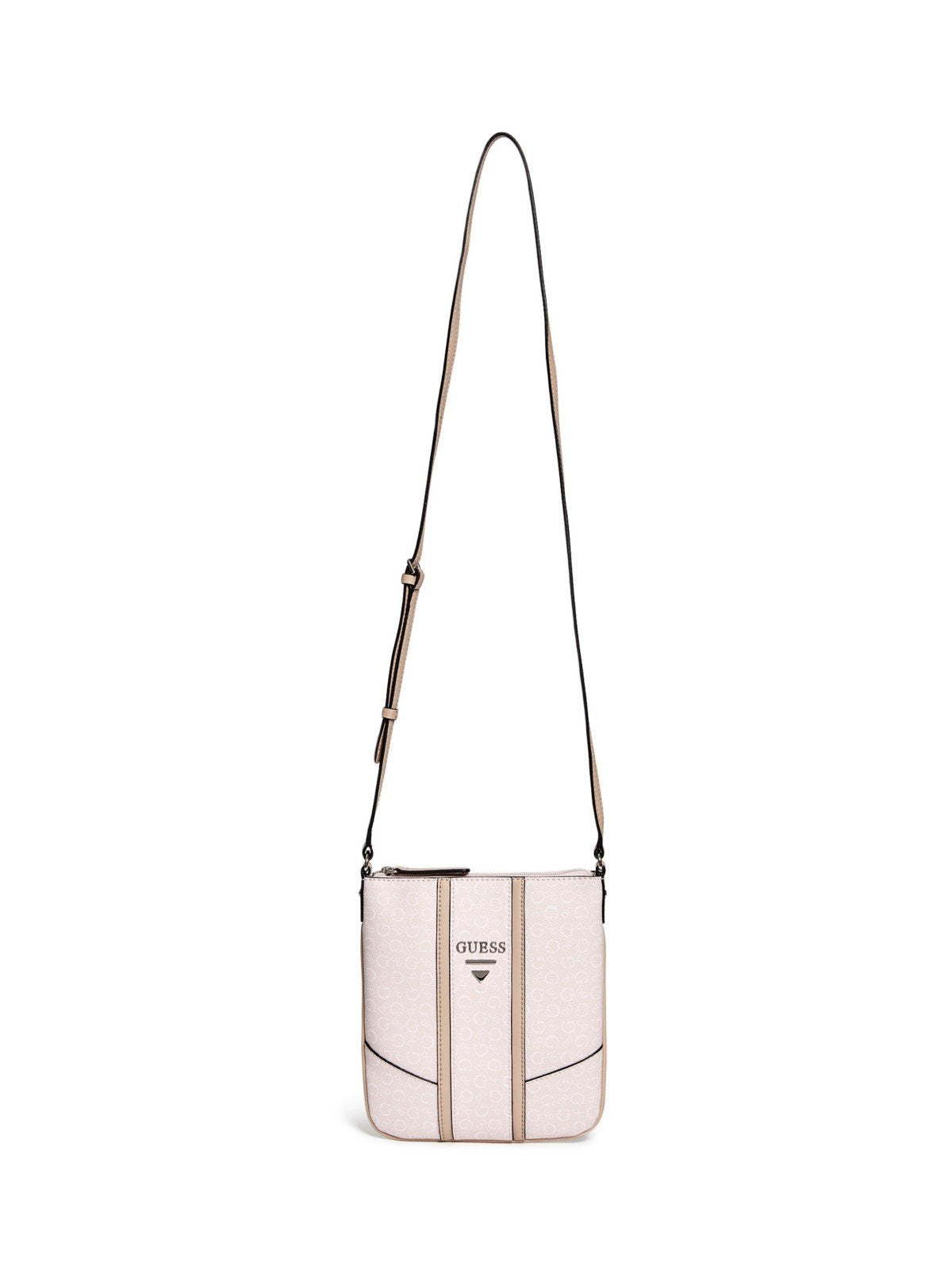 GUESS Factory Women's Nichols Logo Crossbody, Blush, One Size