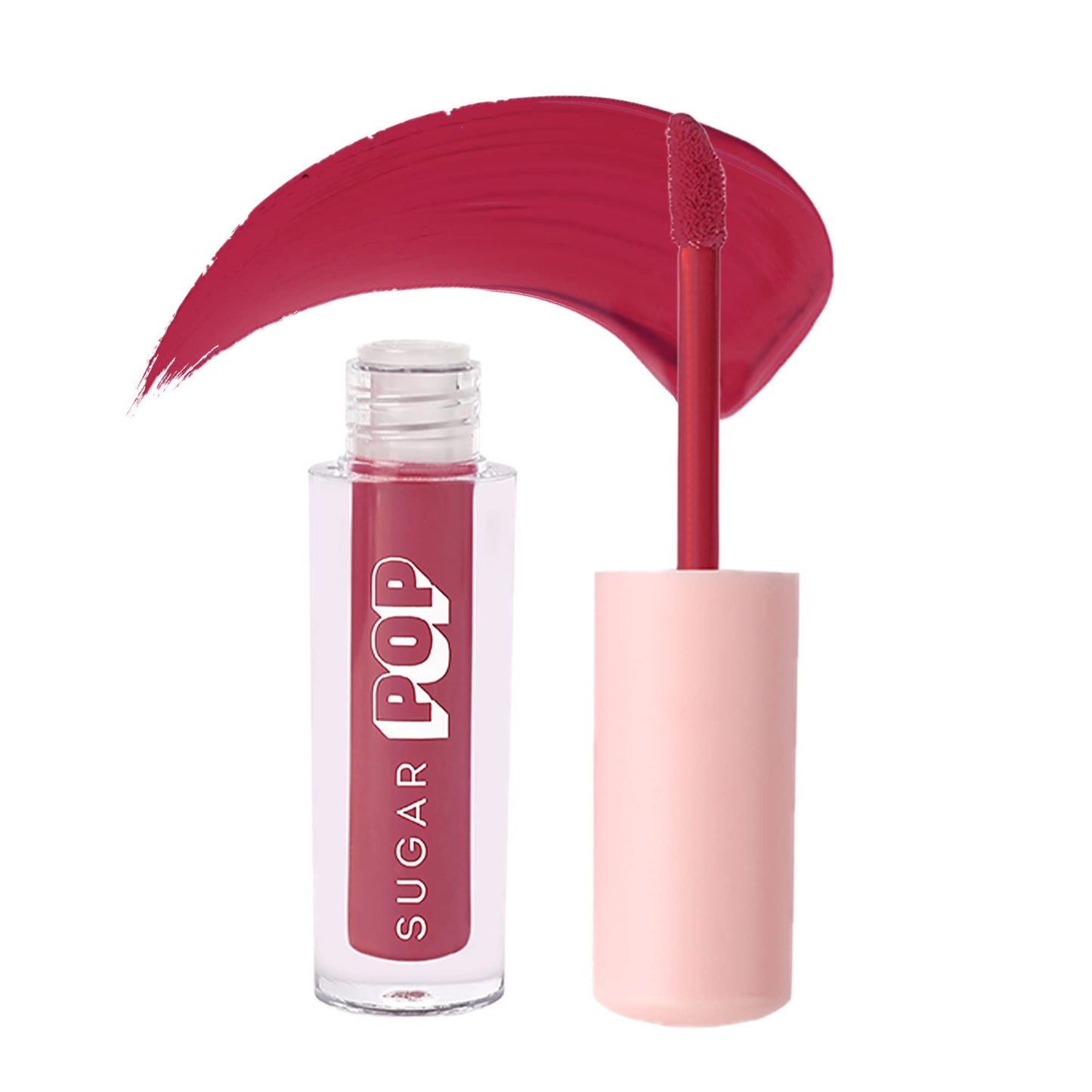 SUGAR POP Matte Lipcolour - 15 Flamingo (Pinkish Purple) – 1.6 ml | Non-Drying, Smudge Proof & SUGAR POP Matte Lipcolour - 20 Poppy (Hot Pink) – 1.6 ml - Lasts Up to 8 hours l Pink Lipstick