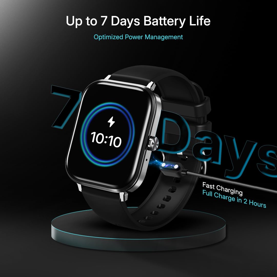 Nervfit Maverick 1.78" AMOLED Luxury Smart Watch with Always-On Display, Bluetooth Calling, AI Voice Assistant, IP68 Waterproof, Heart Rate & SpO2 Monitor, and 100+ Sports Modes