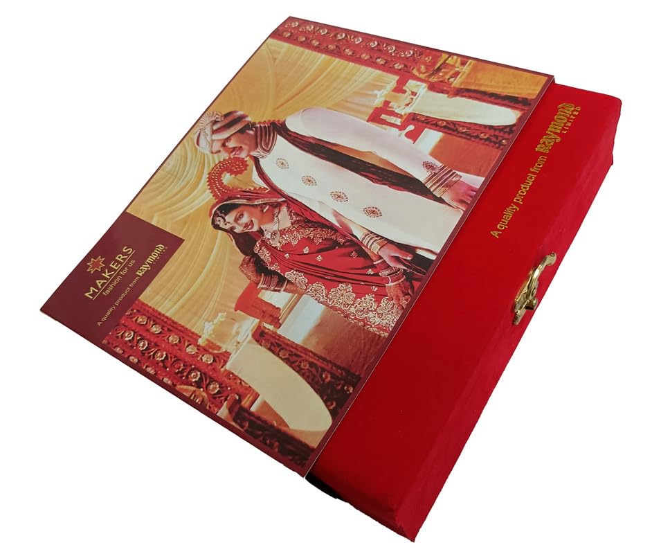 Raymond Fabric Men's Cotton Shirt and Trouser Unstitched Fabric Set of 4- Velvet Gift Pack (Multicolour_Free Size) 1