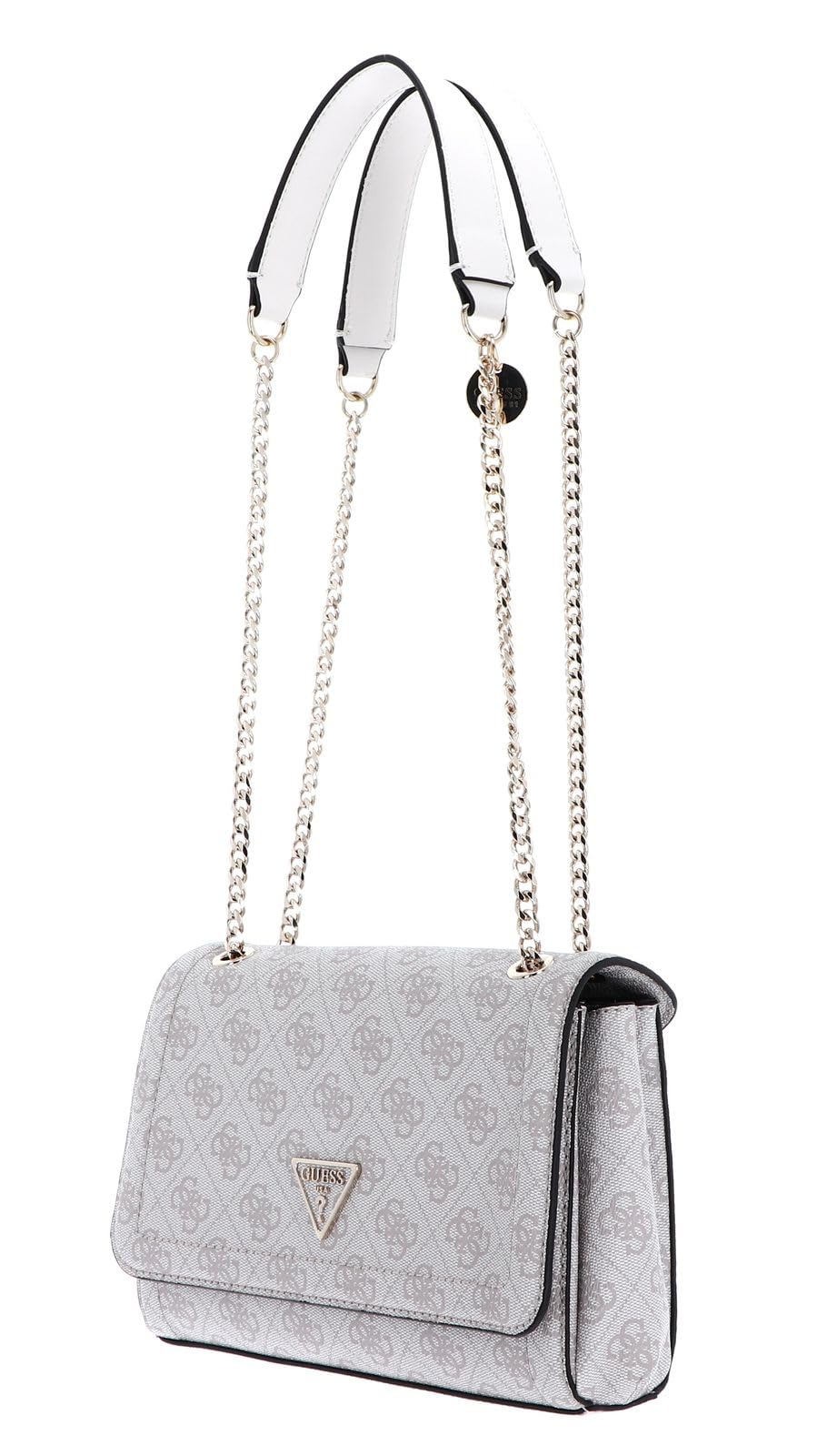 GUESS Women's Noelle Dove Logo Shoulder Bag, Dove Logo, Einheitsgröße, Grey