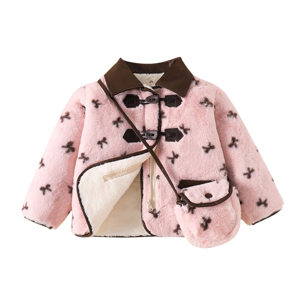 Hopscotch Girls Polyester Waist Length Jackets in Pink Color For Ages (5-6 Years)