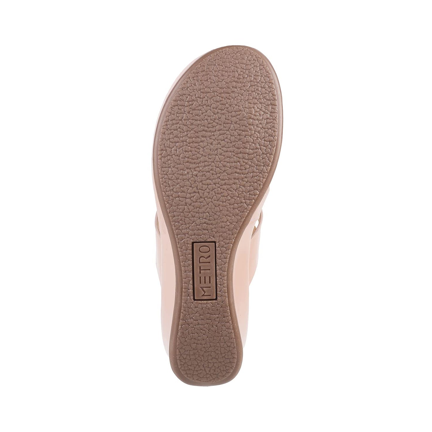 Metro Women's Peach Synthetic Sandals