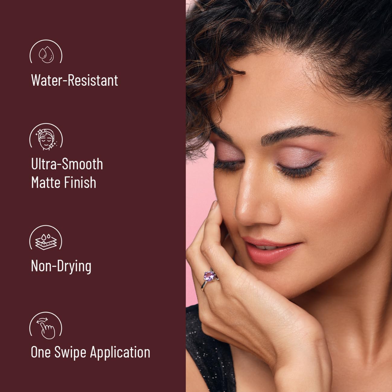Swiss Beauty Pure Matte Creamy Lipstick | Non-drying, Highly pigmented Lipstick | Shade- Bare, 3.8gm|