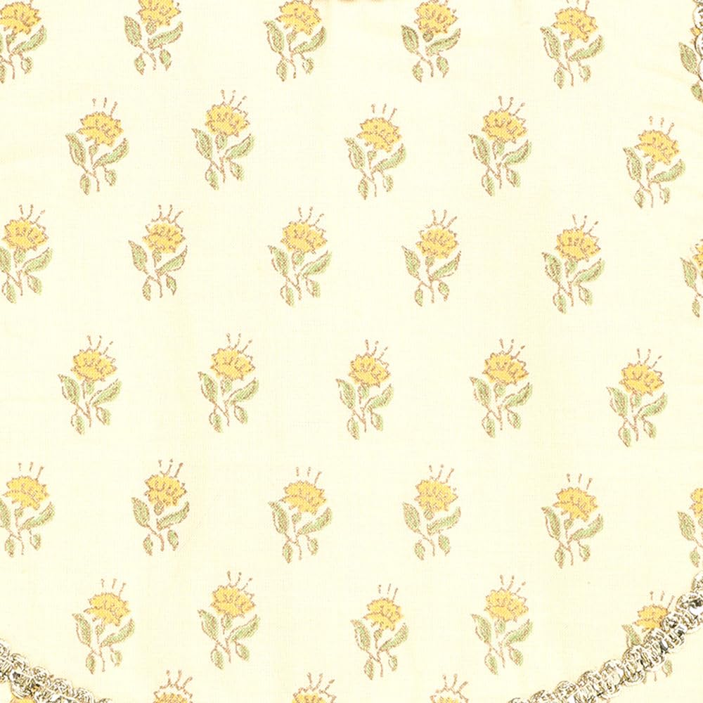 Hopscotch Girls Cotton Blend Lehenga Choli Set Readymade In Yellow Color For Ages (12-24 Months)