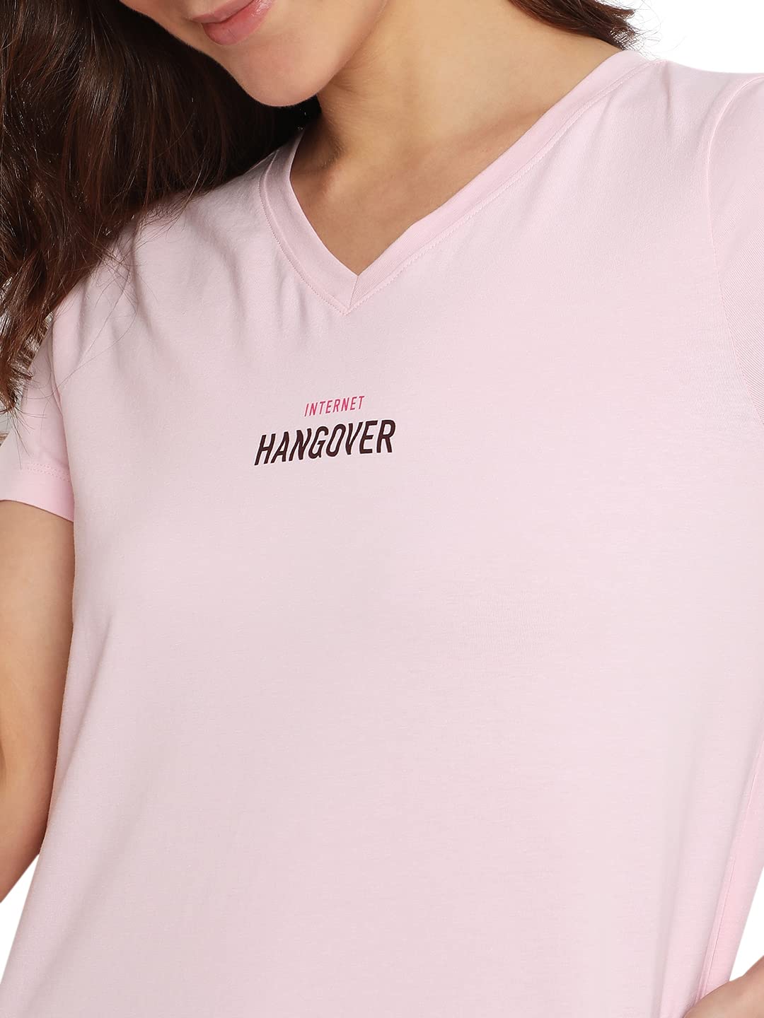 VERO MODA Intimates Regular Fit Sleepwear Set (254665901_Parfait Pink_M)