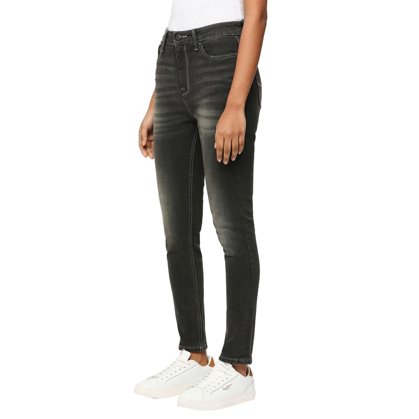 Pepe Jeans Women's High Rise Skinny Fit Jeans