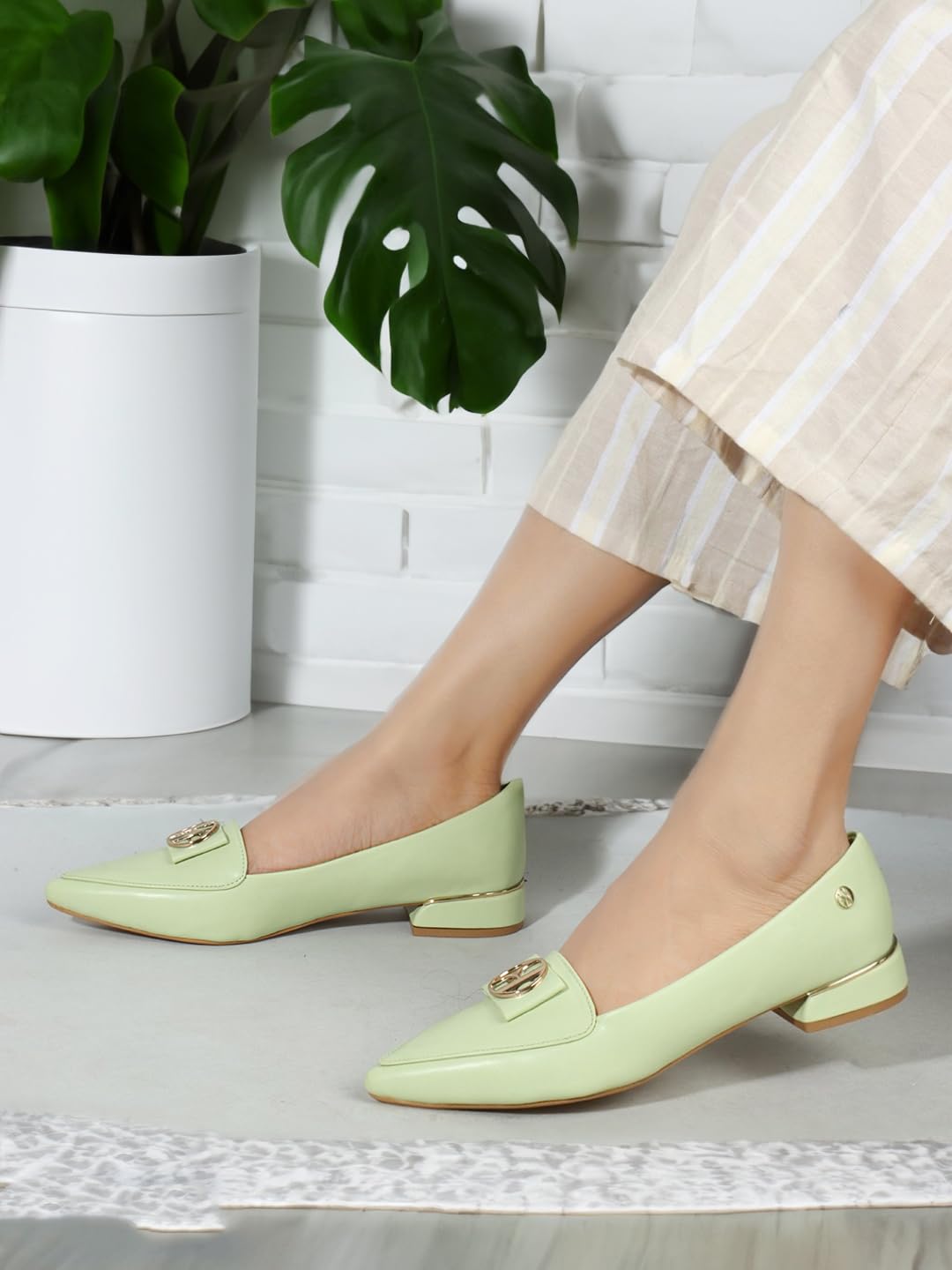 ELLE Women Shoes,Pista Green,UK-3