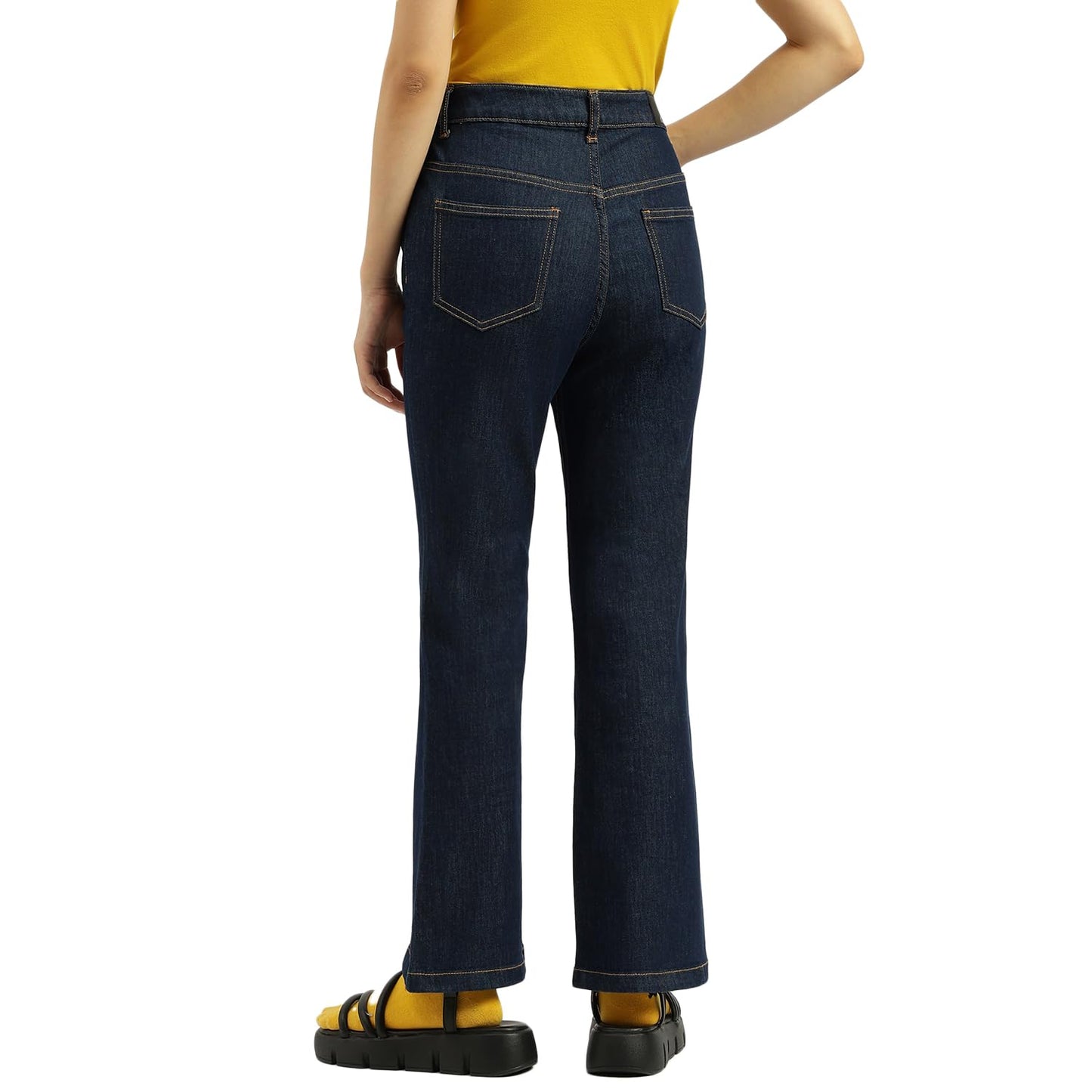 United Colors of Benetton Women's Boot-Leg Jeans (25A4ST5E9787I901_Blue