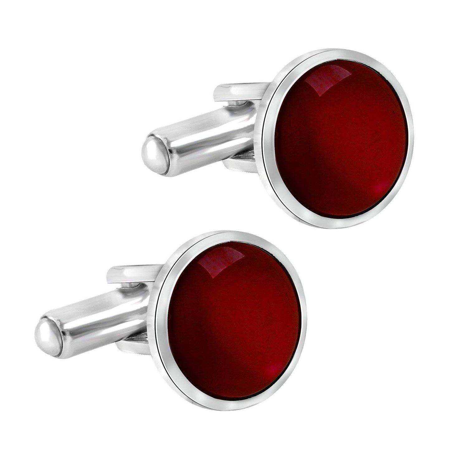Zivom® Red Office Formal Shirt Blazer Cufflinks Pair Men Gift Box