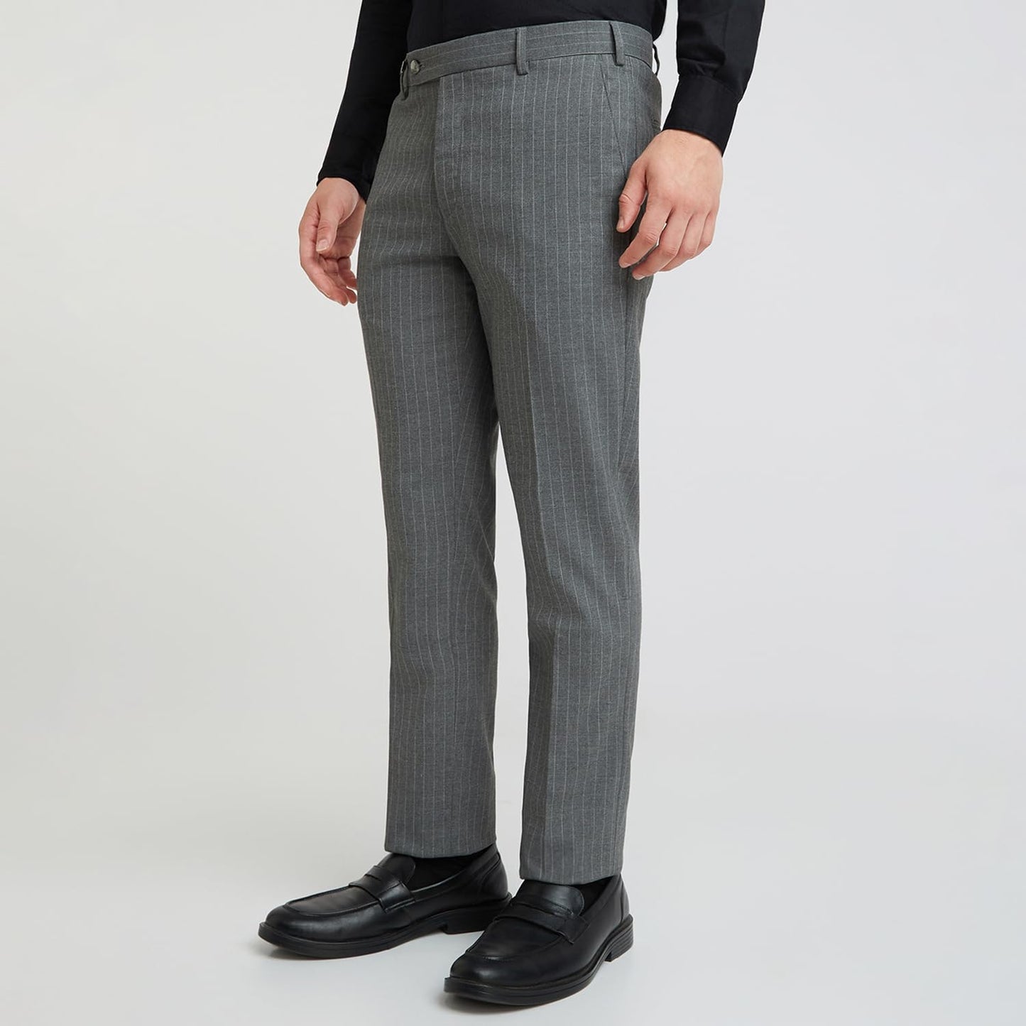 PARK AVENUE Men's Skinny Pants (PMTQ07017-G7_Dark Grey