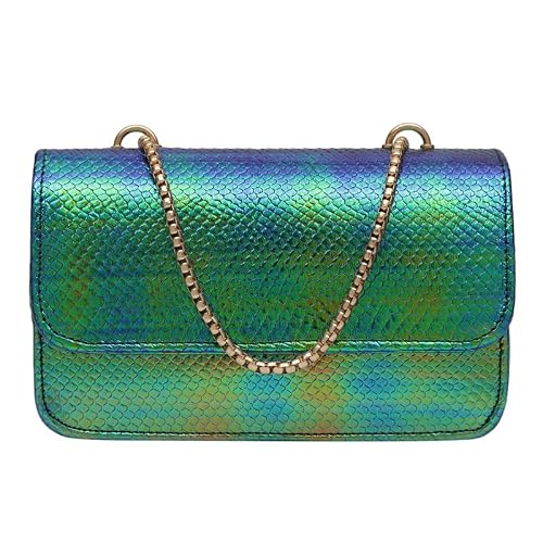 MINI WESST Women's Textured Green Synthetic Leather Sling Bag for Office, College and Party (MWHB099GR)