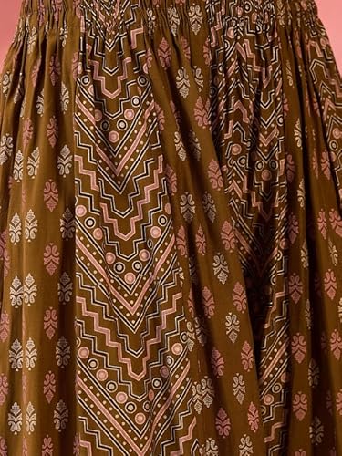 AVYUKTHA Silkkurta Palazzo & Dupatta Set For Womens | Regular Fit | 3/4 Sleeve | V Neck | Printed Embroidery | Lightweight & Comfortable | Ethenic Dress | Ideal For Weddings & Parties | M | Mustard
