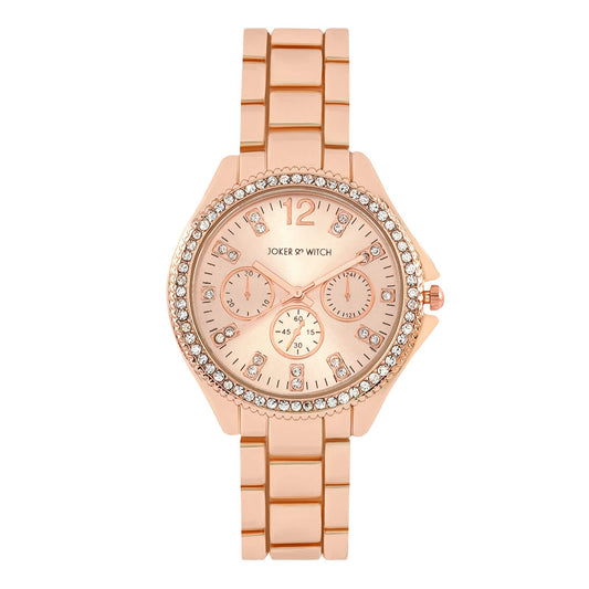 Joker & Witch Reina Rose Gold Metal Alloy Analogue Watch for Women