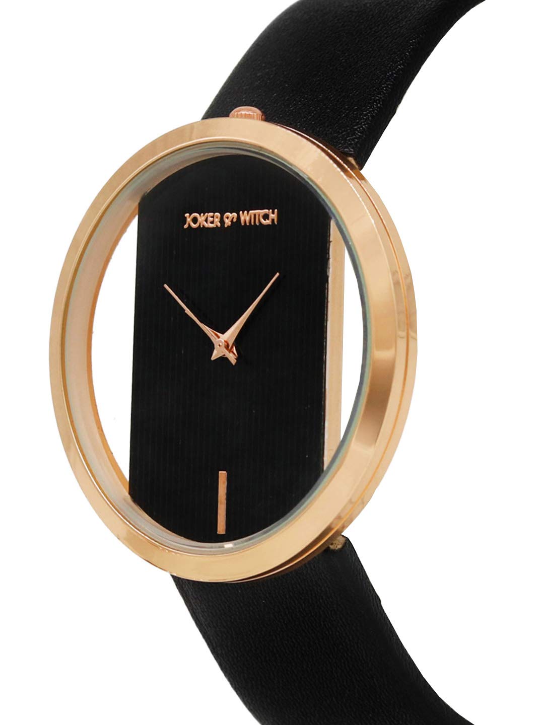 Joker & Witch Noir Black and Rosegold Analogue Watch Bracelet Set for Women
