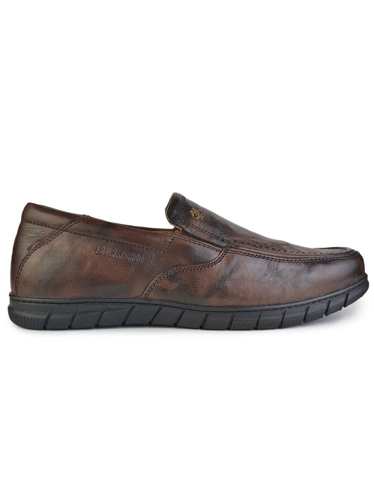 Buckaroo Genuine Leather Brown Casual Shoes for Men: Salt New