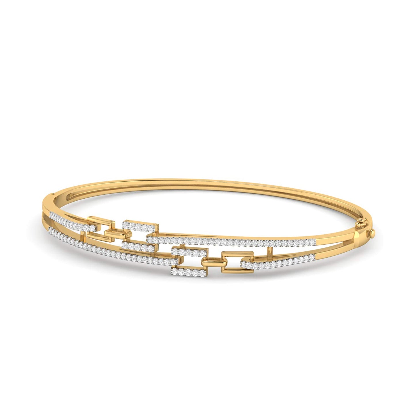 PC Jeweller 14k (585) Yellow Gold and Solitaire Bracelet for Women