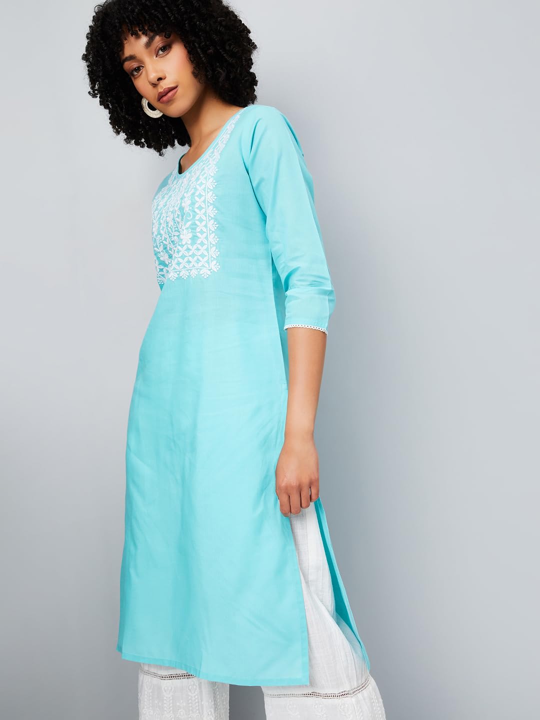 Max Women's Polycotton Regular Kurta