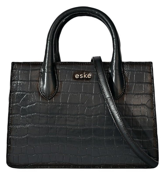 eske Noah Genuine Leather Printed handbag