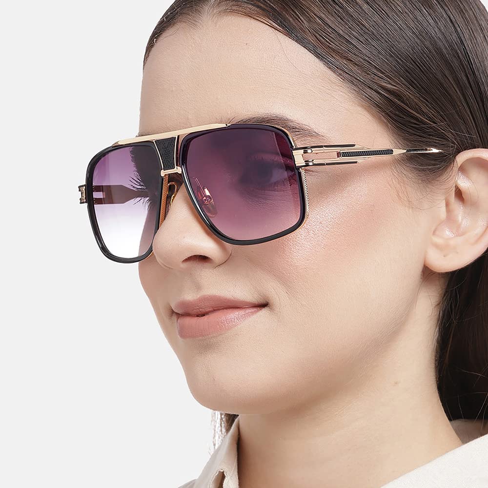 Carlton London Women Rectangle Sunglasses With UV Protected Lens